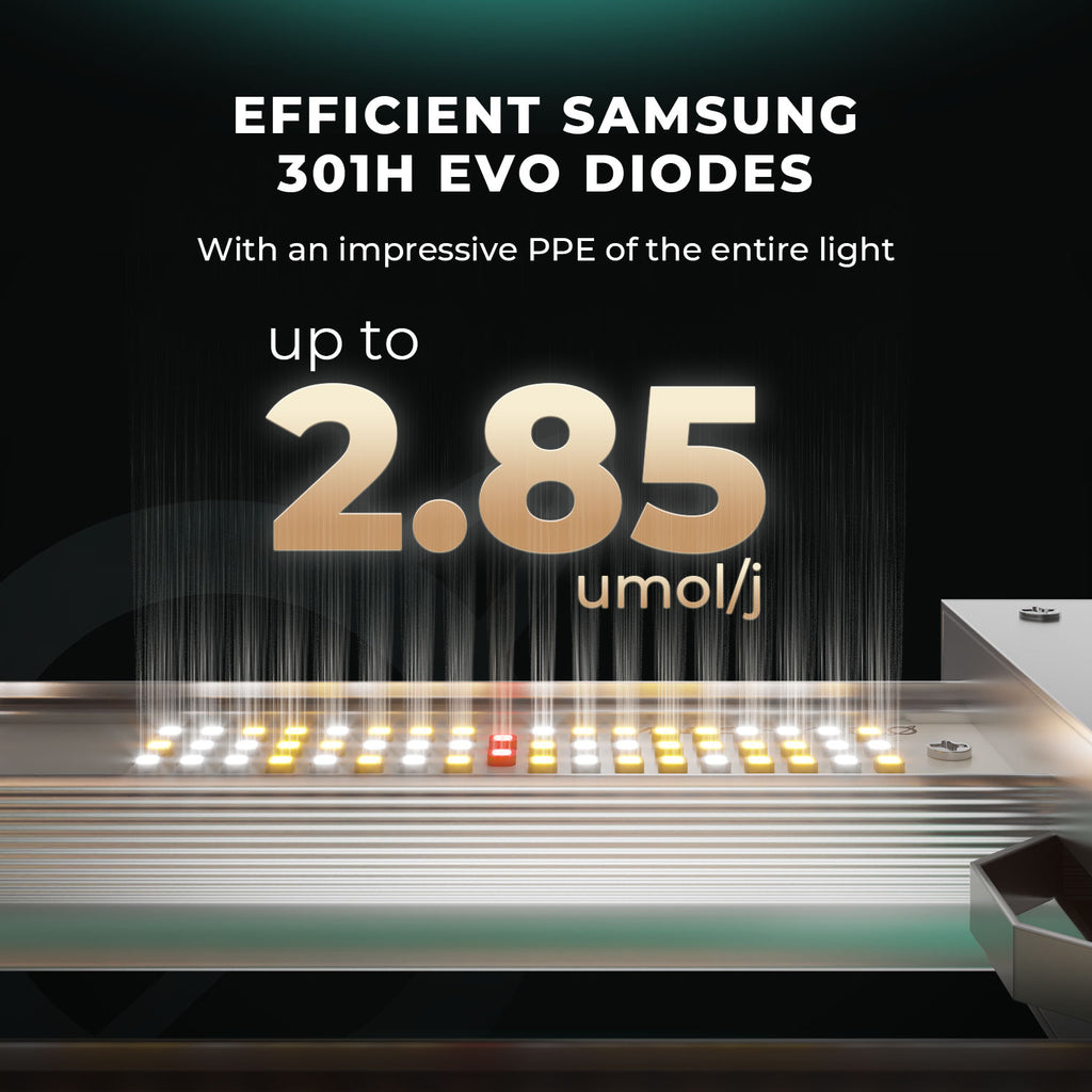 Mars Hydro Smart FC 6500-EVO Samsung LM301H EVO LED Grow Lights 2.85umol/J For Indoor Plants