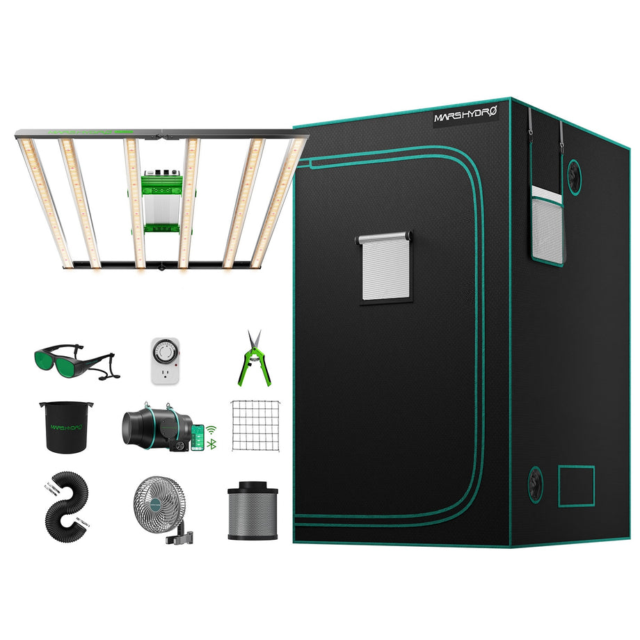 Mars Hydro FC E4800 120x120x200cm Grow Tent 6 iFresh Fan Kits fastgrowstore