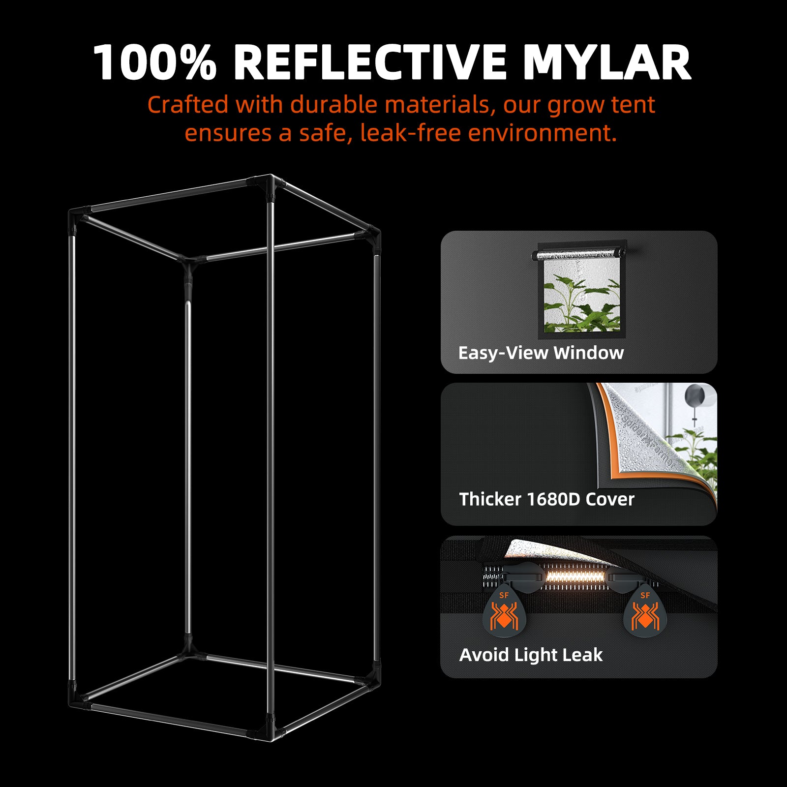 grow tent 90x90x180 2025 Spider Farmer® G3000 90x90x180cm Complete Grow Tent Kits – fastgrowstore