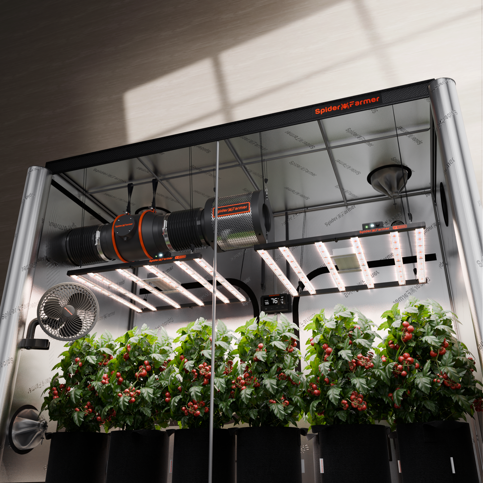 Spider Farmer 120x240x200cm Complete Grow Tent Kit丨2x Newest Version G – fastgrowstore